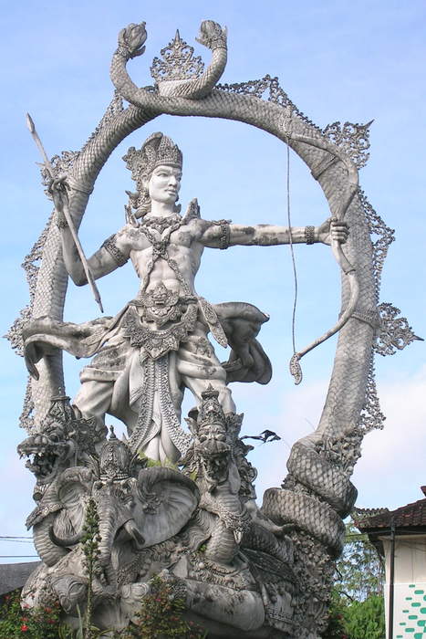 Arjuna: A protagonist of Indian epic Mahabharata; 3rd Pandava