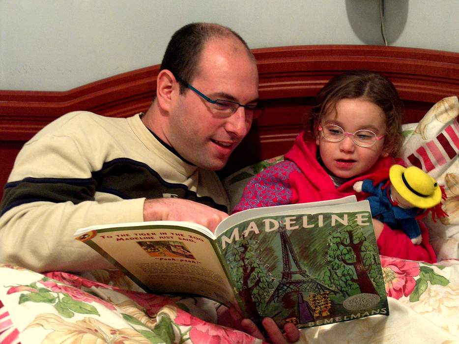Bedtime story: Telling of a story to somebody about to sleep