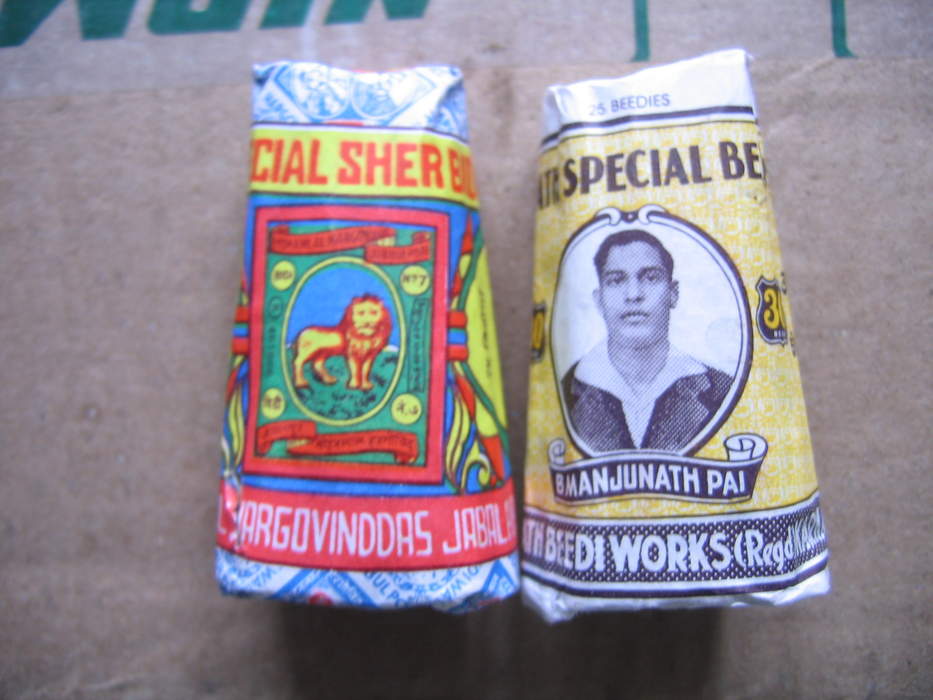 Beedi: South Asian hand-made cigarette