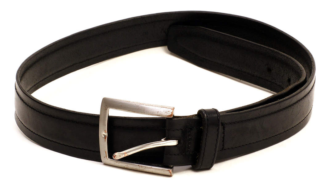 Belt (clothing): Worn band or braid, usually around the waist or hips