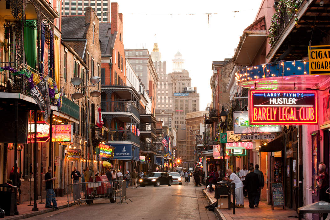 Bourbon Street: Historic street in the French Quarter of New Orleans