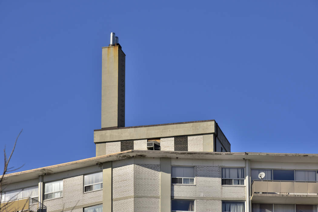 Chimney: Ventilation for hot gases or smoke