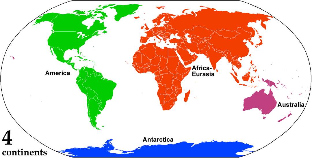 Continent: Very large landmass identified by convention