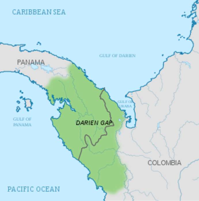 Darién Gap: Area of largely undeveloped land in Central America