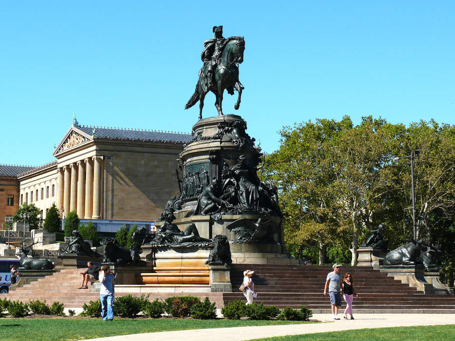 Eakins Oval: Traffic circle in Pennsylvania, US