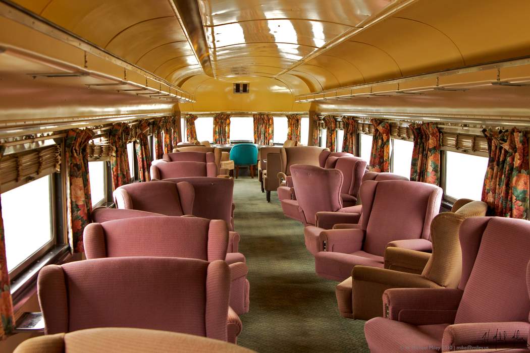 First class travel: Luxury seating and service on a passenger transport system