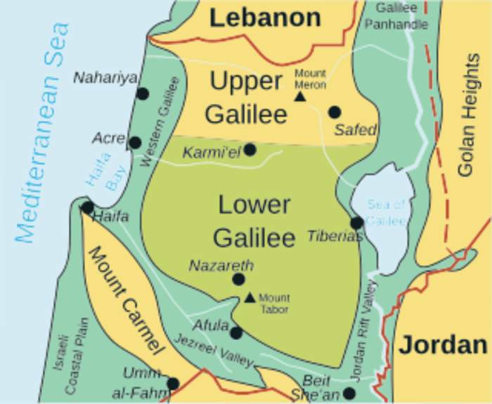 Galilee panhandle: Geopolitical area in north-eastern Israel