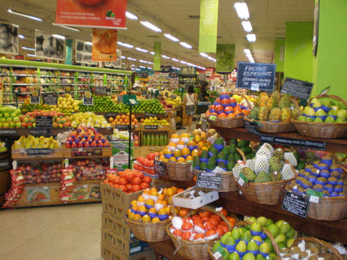 Grocery store: Retail store that primarily sells food and other household supplies