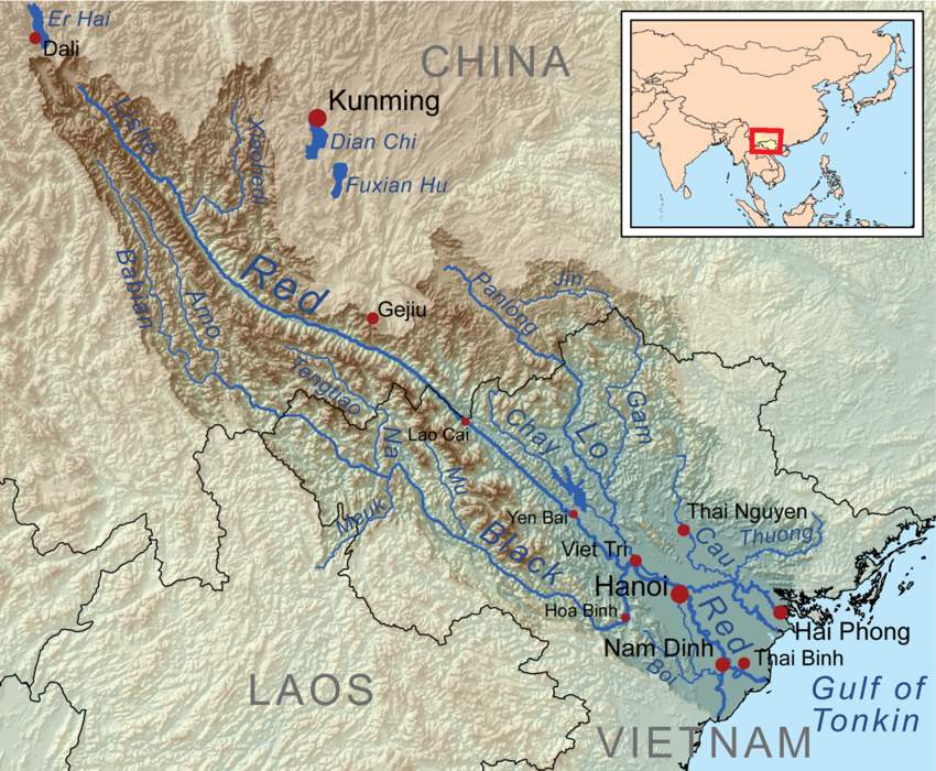 Red River (Asia): River in southwest China and northern Vietnam