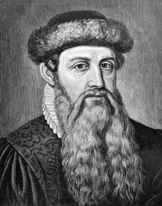 Johannes Gutenberg: German inventor and craftsman (c. 1393–1406 – 1468)