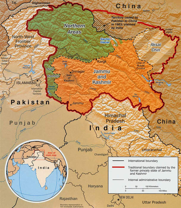 Line of Control: Demarcation line between India and Pakistan in the disputed region of Kashmir