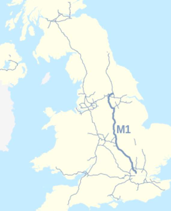 M1 motorway: First inter-urban motorway in the UK