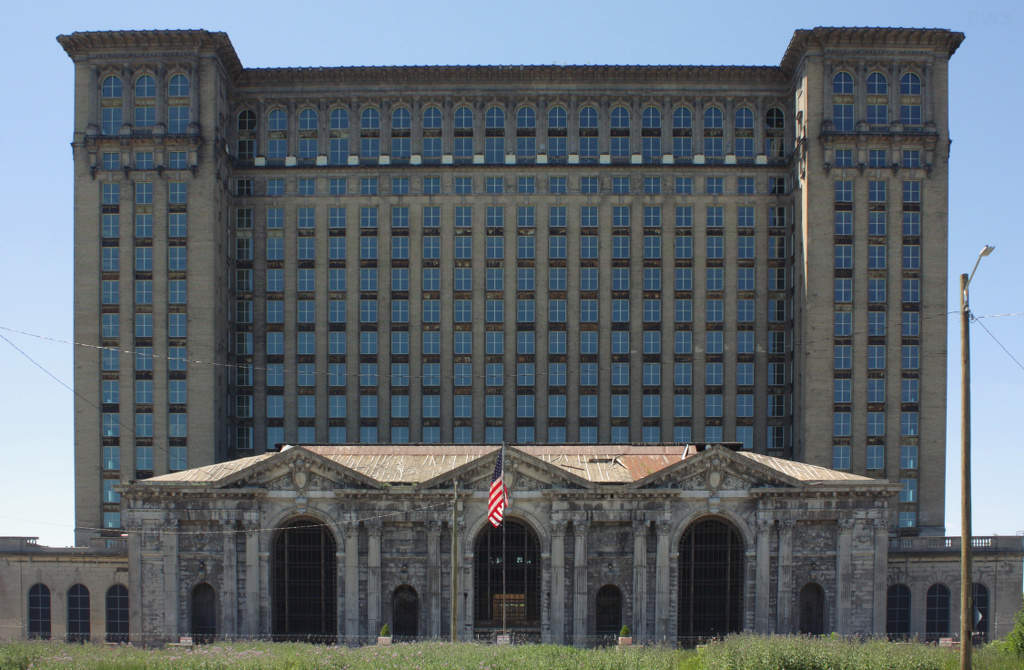 Michigan Central Station: Former railroad station in Detroit, Michigan