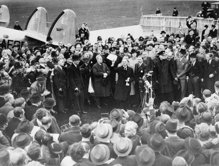 Munich Agreement: 1938 cession of German-speaking Czechoslovakia to Nazi Germany