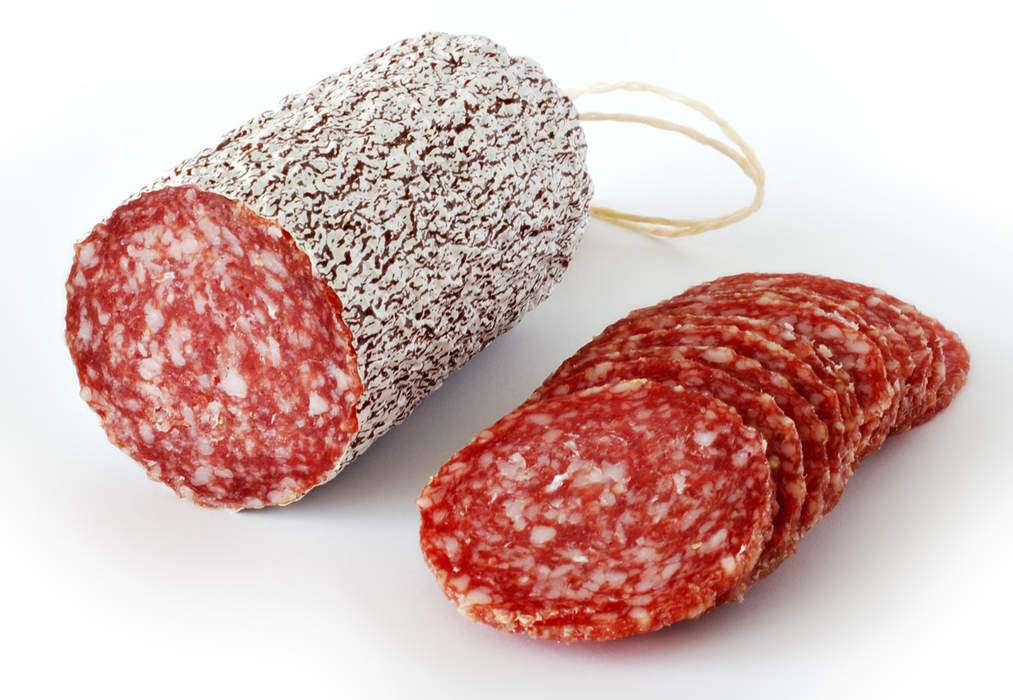 Salami: Cured sausage, fermented and air-dried meat