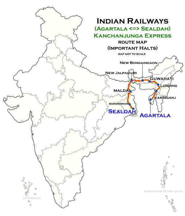 Sealdah–Agartala Kanchanjunga Express: Express train in India