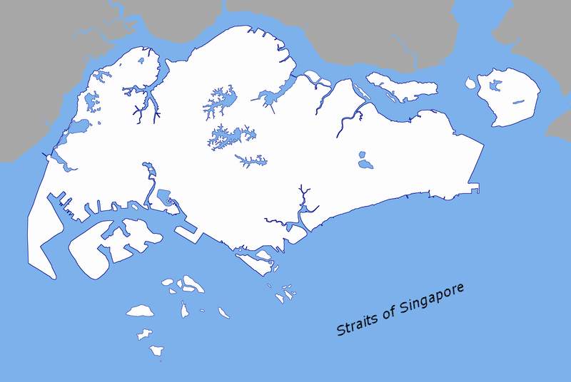 Singapore Strait: Strait between Indonesia, Malaysia and Singapore