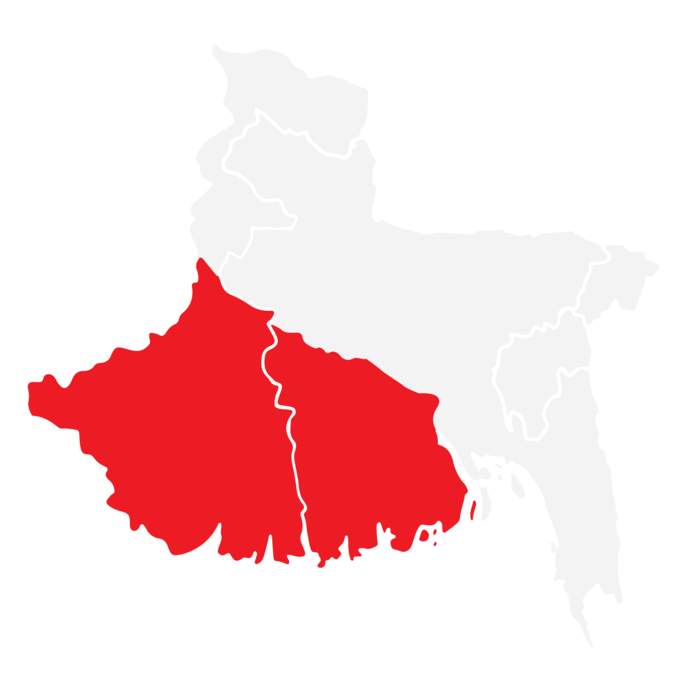 South Bengal: Southern part of Bengal covering India and Bangladesh