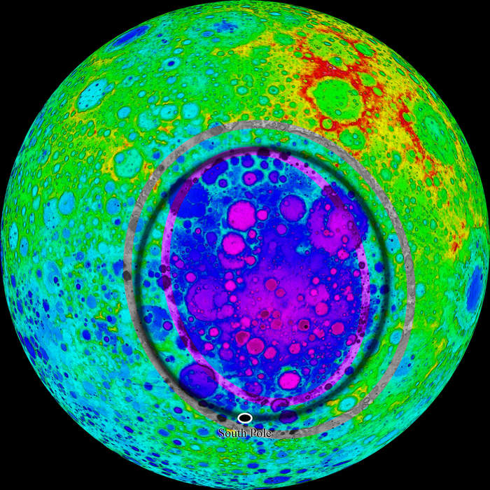 South Pole–Aitken basin: Large impact crater on the Moon