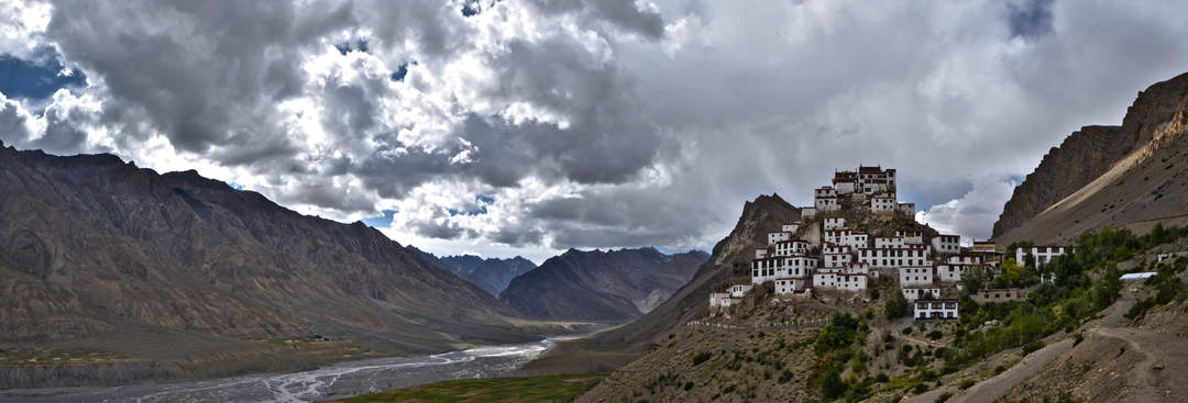 Spiti: River valley in Himachal Pradesh, India