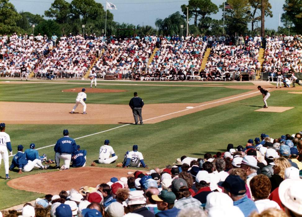 Spring training: Training during the spring season, in baseball