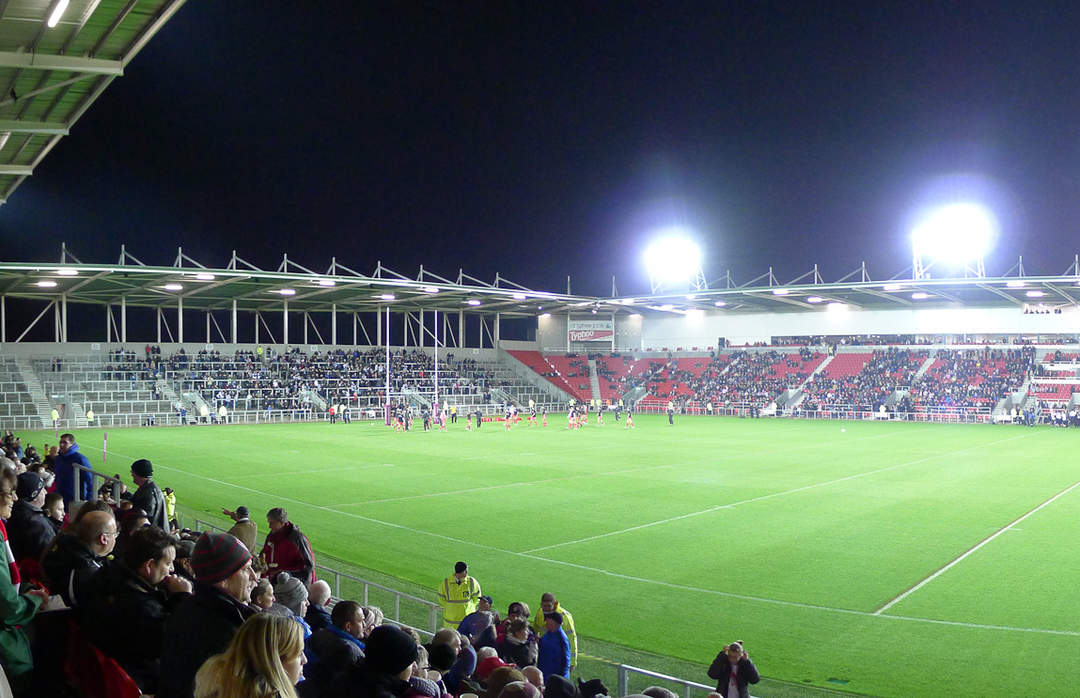 Langtree Park: Rugby league stadium, St Helens, Merseyside, England