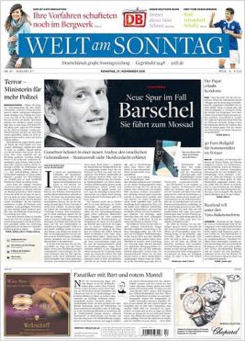 Welt am Sonntag: German Sunday newspaper